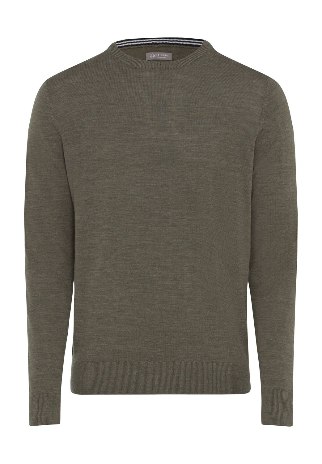 Свитер шерстяной, манжеты в рубчик, мягкий, мужской Galeria, цвет Olive Melange
Свитер шерстяной, манжеты в рубчик, мягкий, мужской Galeria, цвет Olive Melange