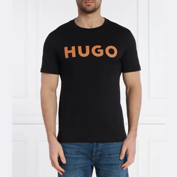 Футболка Dulivio стандартного кроя Hugo, черный 
Футболка Dulivio стандартного кроя Hugo, черный