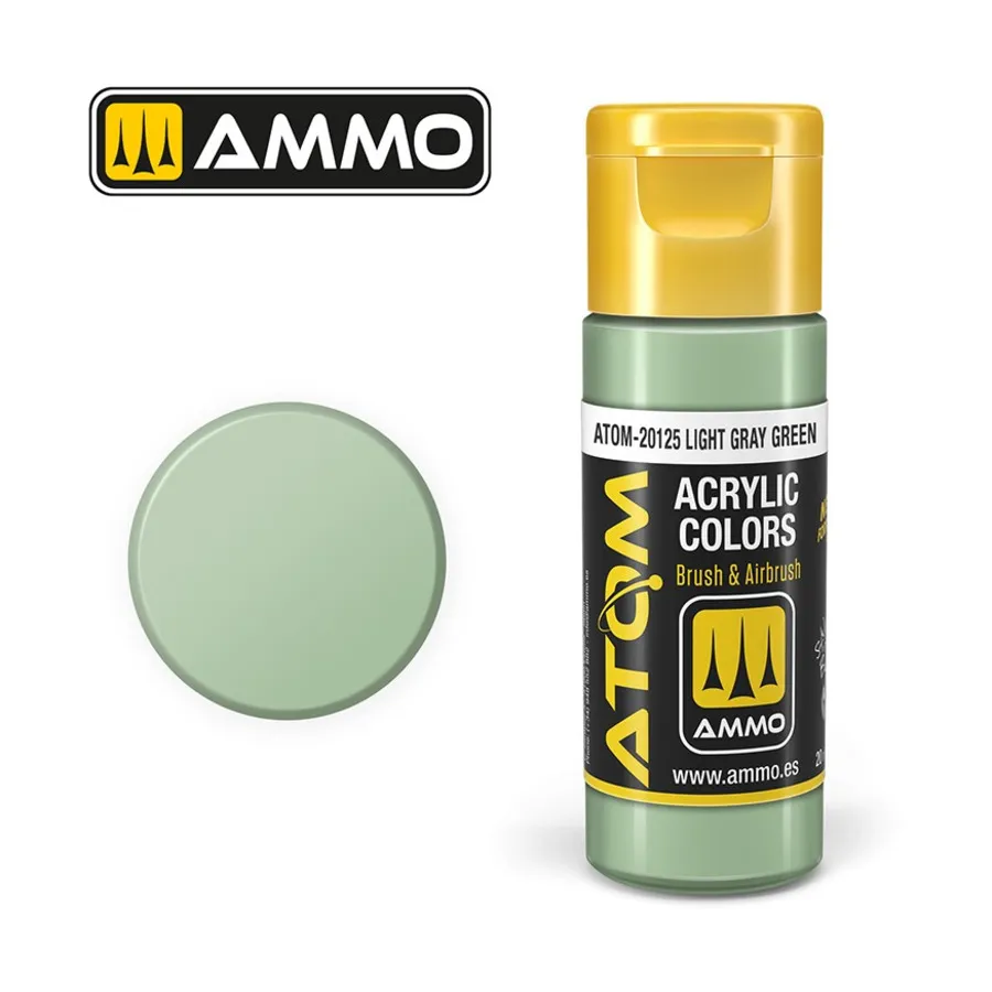 Светло-серый зеленый, ATOM Acrylic Paints
Светло-серый зеленый, ATOM Acrylic Paints