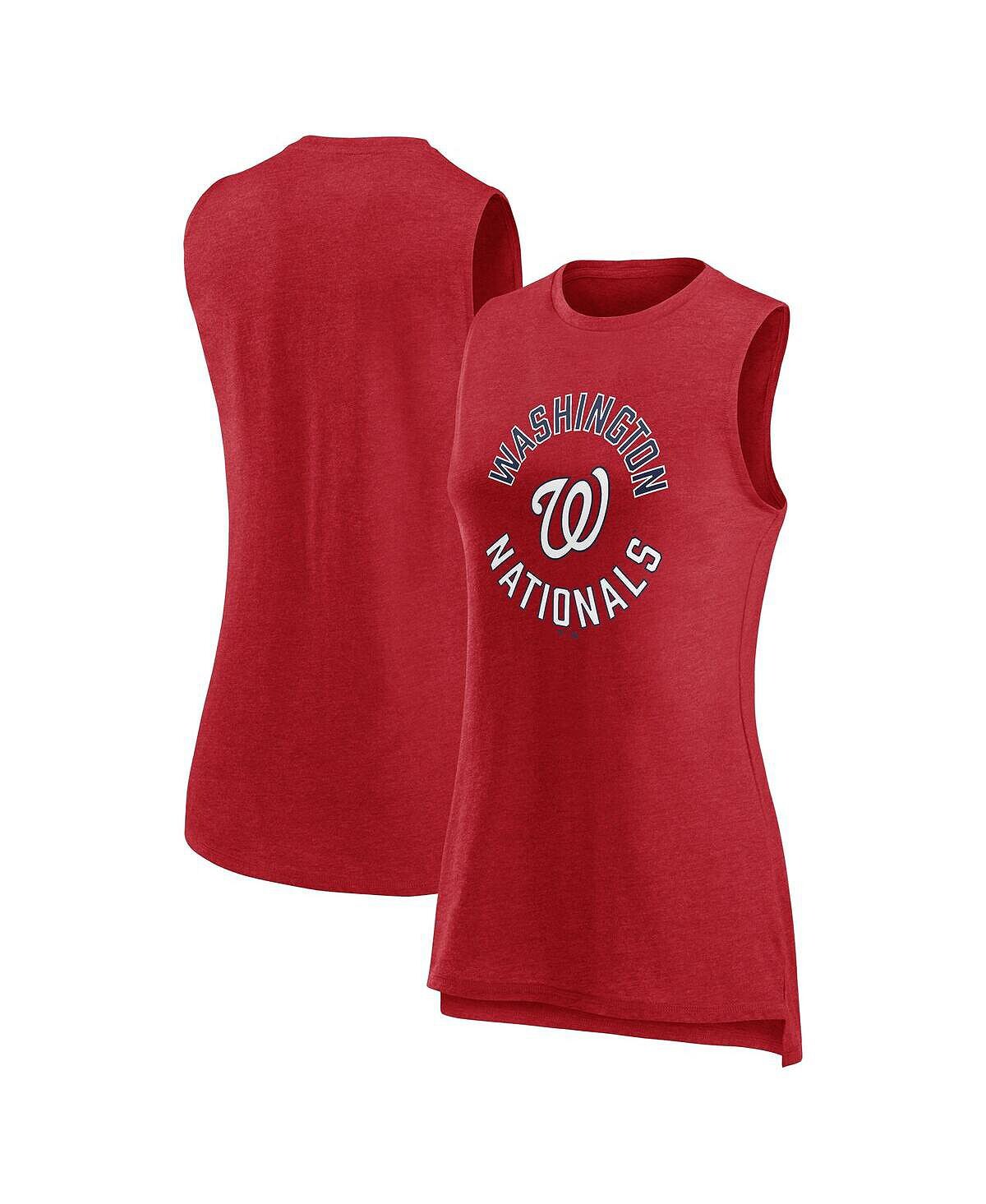Женская майка с логотипом Heather Red Washington Nationals Что происходит вокруг майки Fanatics
Женская майка с логотипом Heather Red Washington Nationals Что происходит вокруг майки Fanatics