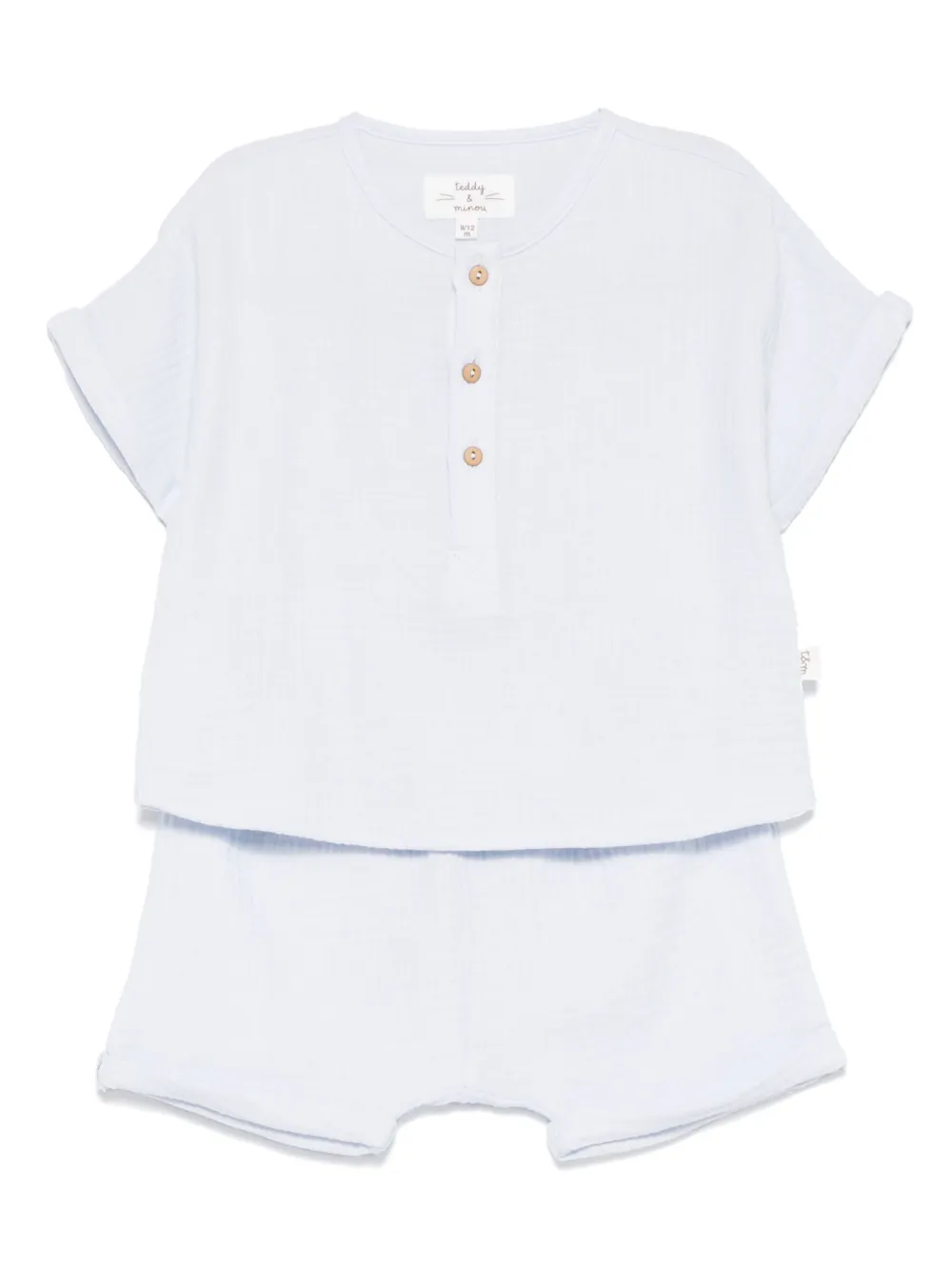 Комплект из топа и шортов TEDDY & MINOU, синий
Комплект из топа и шортов TEDDY & MINOU, синий