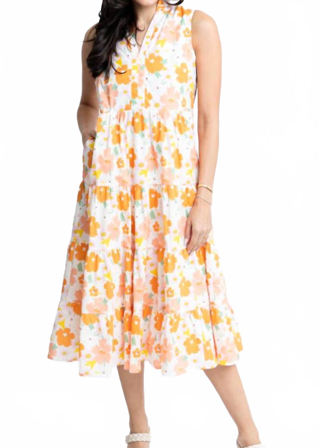 Многослойное макси-платье с цветочным принтом и V-образным вырезом без рукавов Karlie, мультиколор
Многослойное макси-платье с цветочным принтом и V-образным вырезом без рукавов Karlie, мультиколор