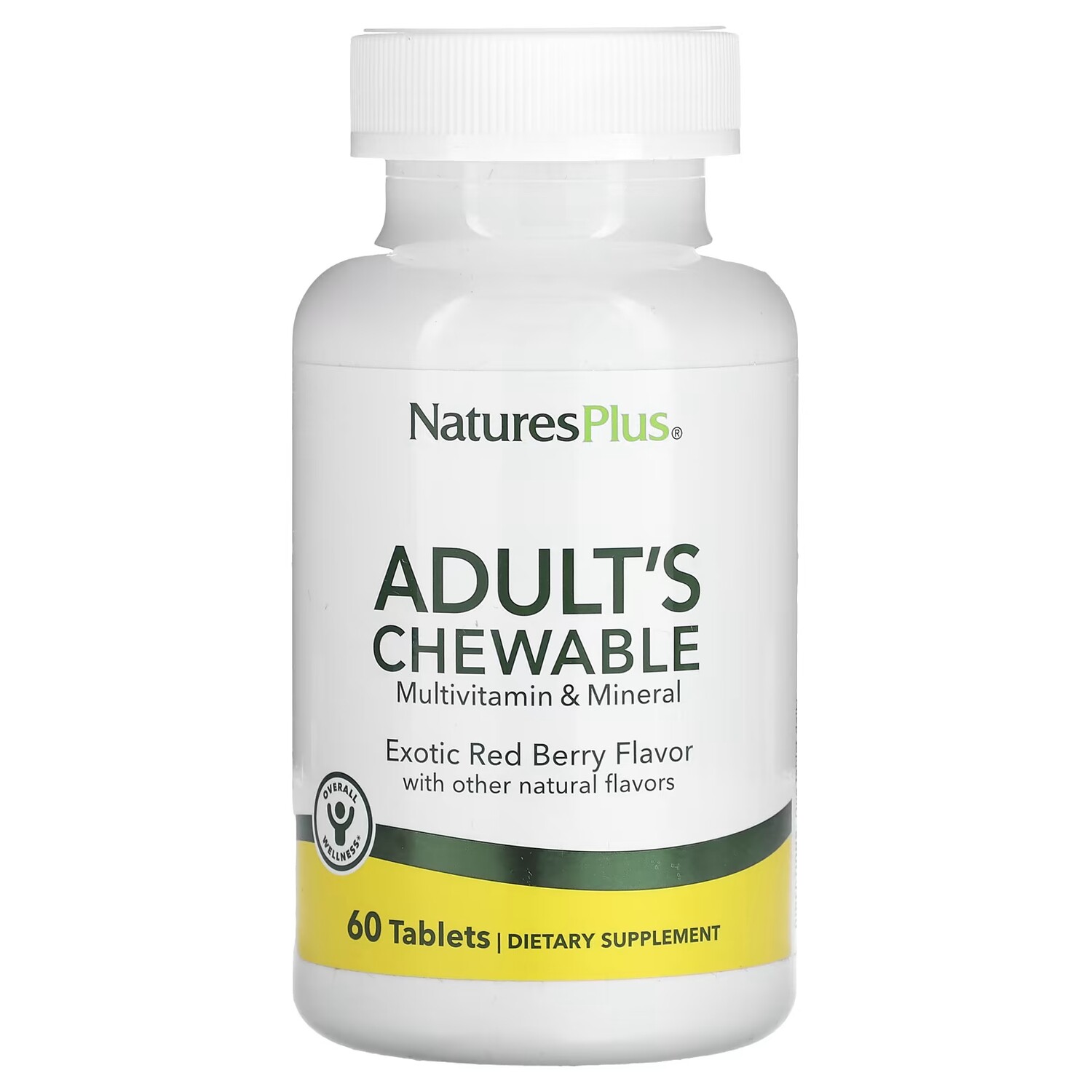 Мультивитамины NaturesPlus для взрослых со вкусом экзотических красных ягод, 60 таблеток
Мультивитамины NaturesPlus для взрослых со вкусом экзотических красных ягод, 60 таблеток