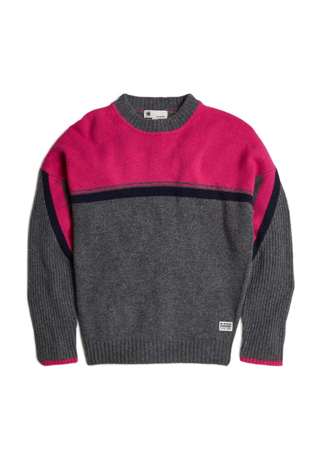 Шерстяной свитер с ребристыми манжетами G-Star Raw, розовый
Шерстяной свитер с ребристыми манжетами G-Star Raw, розовый