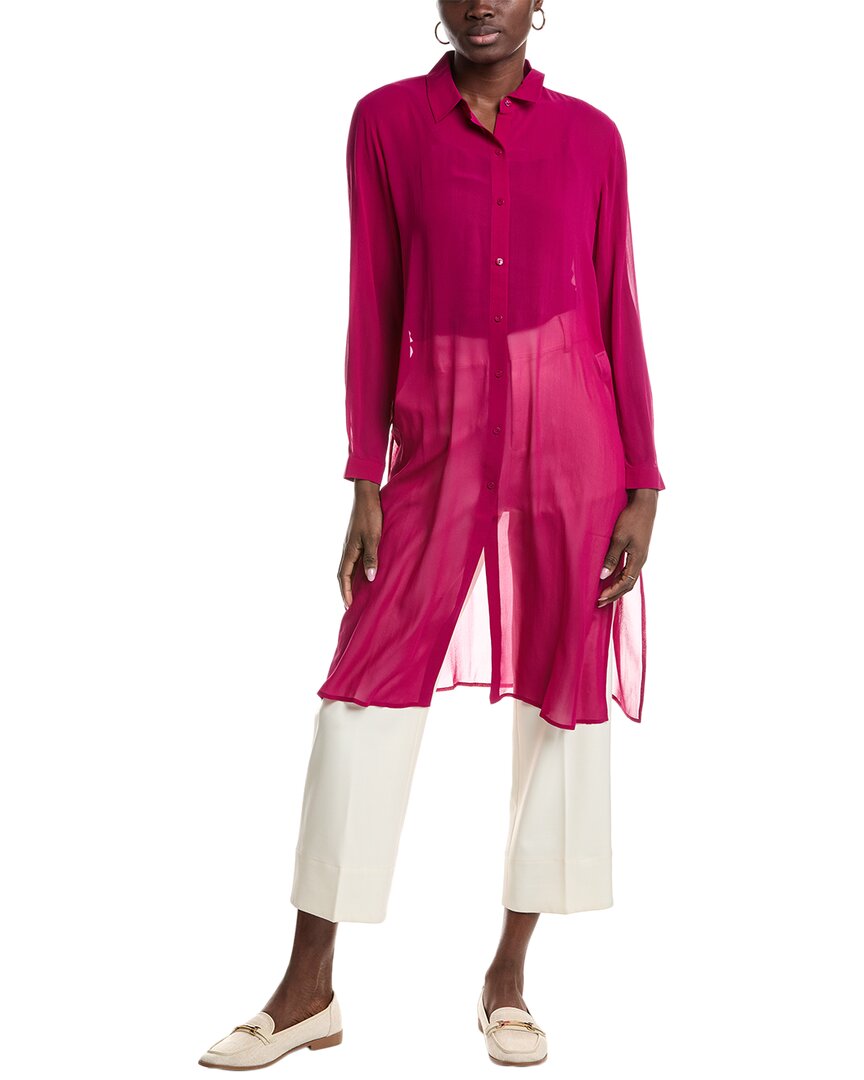Шелковая рубашка с классическим воротником EILEEN FISHER, розовый
Шелковая рубашка с классическим воротником EILEEN FISHER, розовый