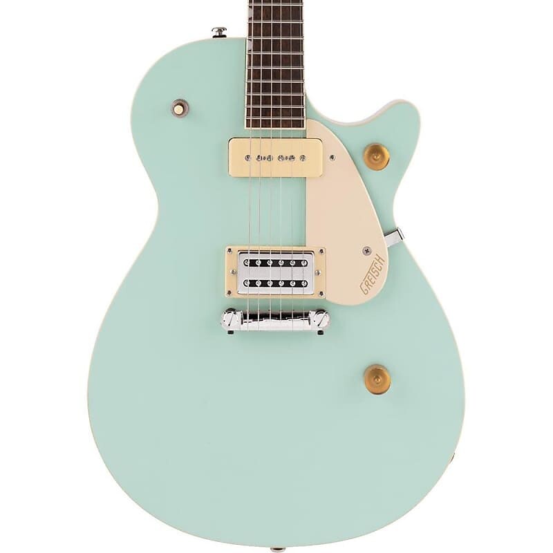 Электрогитара Gretsch G2215-P90 Streamliner Junior Jet Club Laurel, Mint Metallic
Электрогитара Gretsch G2215-P90 Streamliner Junior Jet Club Laurel, Mint Metallic