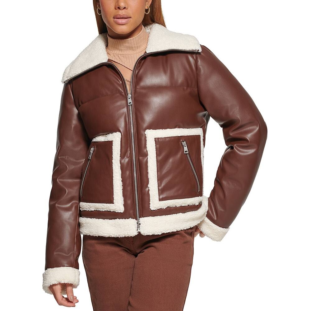 Женская мото куртка-пуховик Levi's с отделкой из шерпы в стиле ретро, цвет Chocolate Brown
Женская мото куртка-пуховик Levi's с отделкой из шерпы в стиле ретро, цвет Chocolate Brown