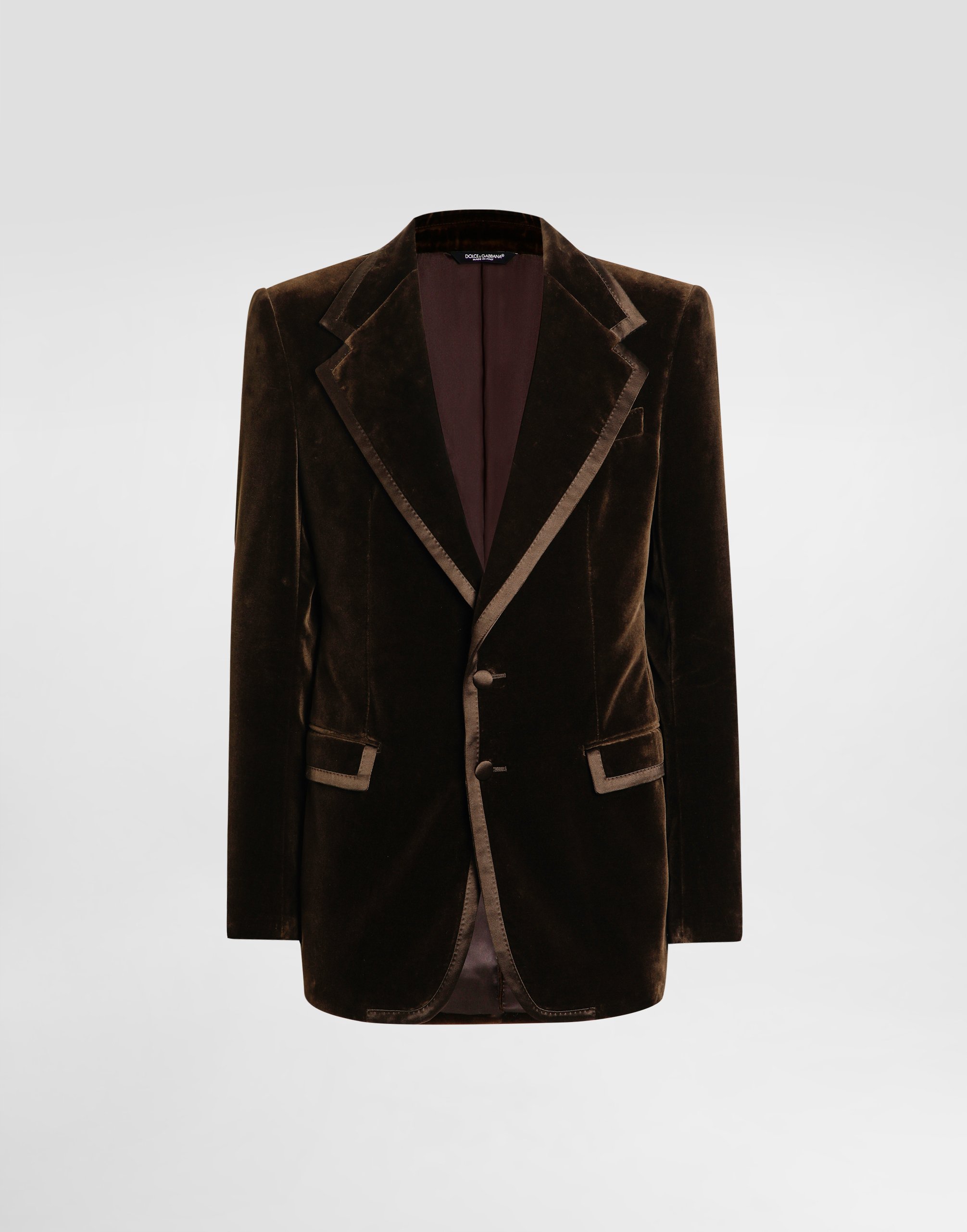 Однобортный пиджак из гладкого бархата Dolce & Gabbana, мультиколор
Однобортный пиджак из гладкого бархата Dolce & Gabbana, мультиколор