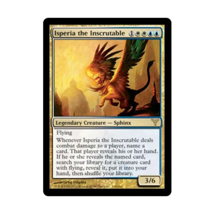 CCG Исперия Непостижимая (клавиша R), MTG - Dissension
CCG Исперия Непостижимая (клавиша R), MTG - Dissension