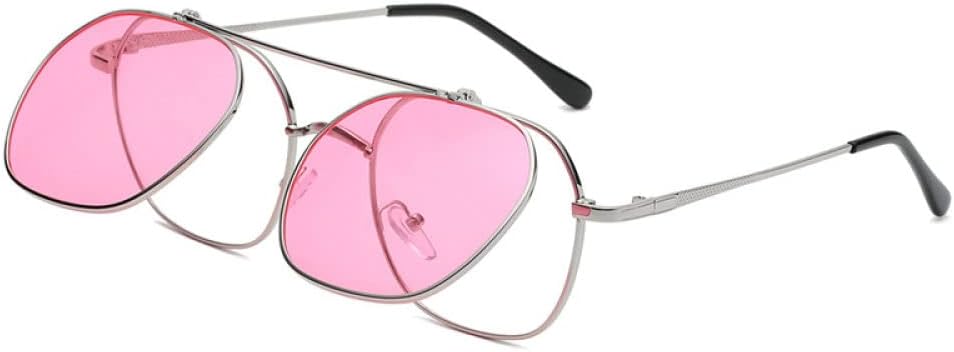 Солнцезащитные очки с откидными линзами для женщин, винтажные, в стиле металл-панк, мужские, неправильной формы, круглые, синие, розовые, прозрачные, солнцезащитные очки UV400 LANGSER, 5
Солнцезащитные очки с откидными линзами для женщин, винтажные, в стиле металл-панк, мужские, неправильной формы, круглые, синие, розовые, прозрачные, солнцезащитные очки UV400 LANGSER, 5