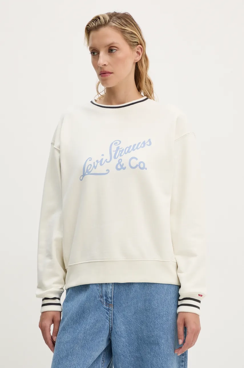 Хлопковая толстовка Levi's, бежевый
Хлопковая толстовка Levi's, бежевый