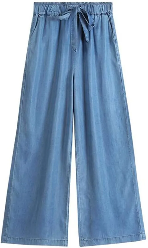Джинсы Vintage High Waist с тонкой талией и широкими штанинами
Джинсы Vintage High Waist с тонкой талией и широкими штанинами