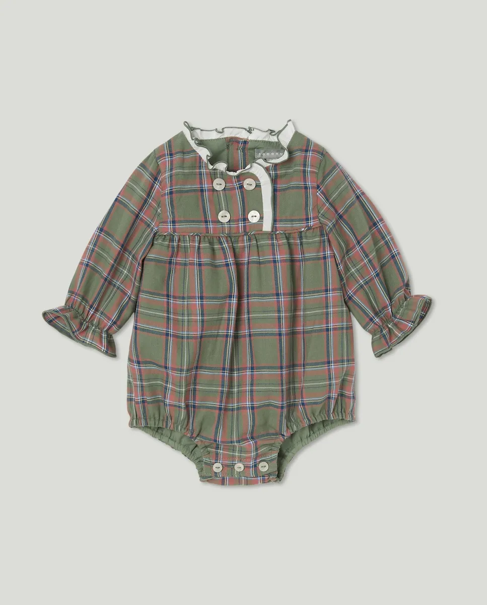 Детский комбинезон с длинными рукавами в клетку для девочки Coconut El Corte Inglés, зеленый
Детский комбинезон с длинными рукавами в клетку для девочки Coconut El Corte Inglés, зеленый