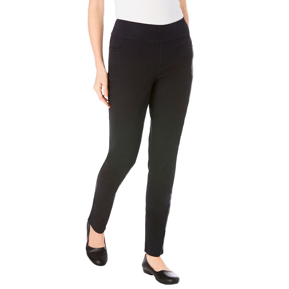 Женщина в женских узких джинсовых джинсах с гибким кроем больших размеров без застежки Woman Within, черный
Женщина в женских узких джинсовых джинсах с гибким кроем больших размеров без застежки Woman Within, черный