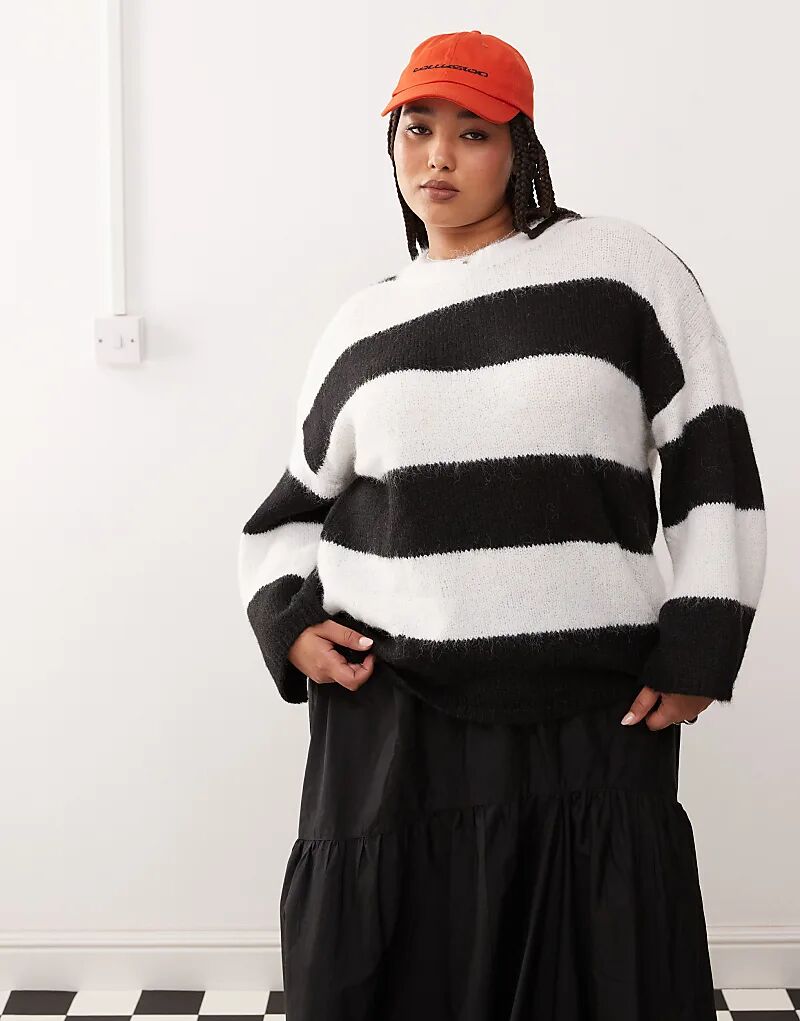 Джемпер свободного кроя в однотонную полоску Noisy May
Джемпер свободного кроя в однотонную полоску Noisy May