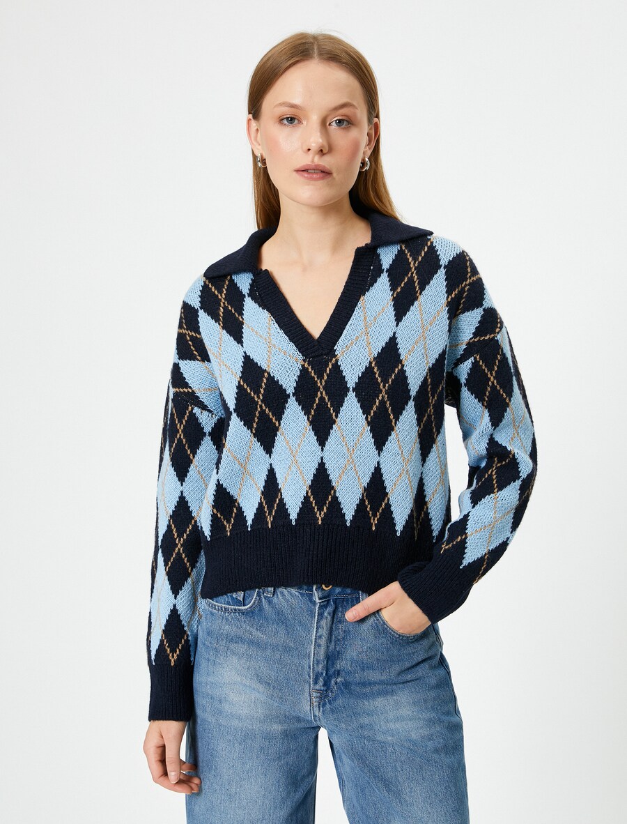 Свитер Koton, темно-синий/светло-синий
Свитер Koton, темно-синий/светло-синий