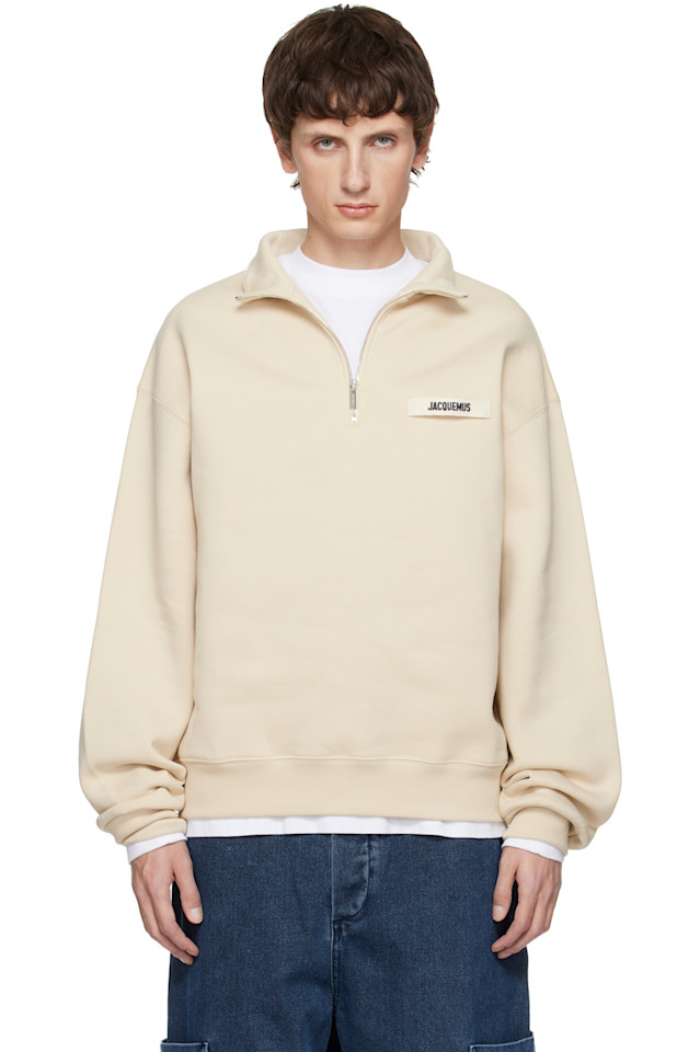 Толстовка с высоким воротником на молнии «The gros grain» Jacquemus, бежевый
Толстовка с высоким воротником на молнии «The gros grain» Jacquemus, бежевый