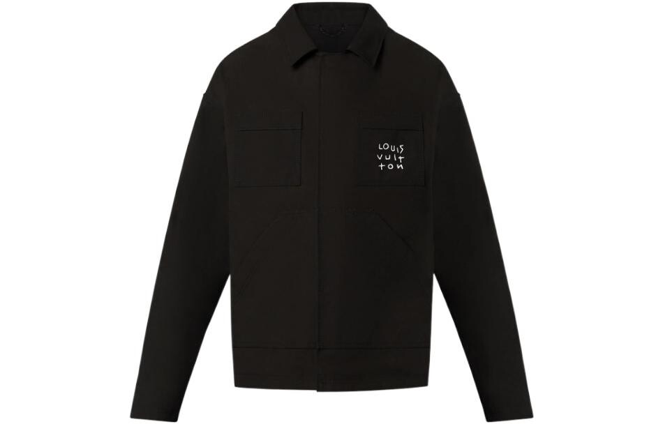 Рубашка мужская Louis Vuitton с логотипом на кармане, черный
Рубашка мужская Louis Vuitton с логотипом на кармане, черный