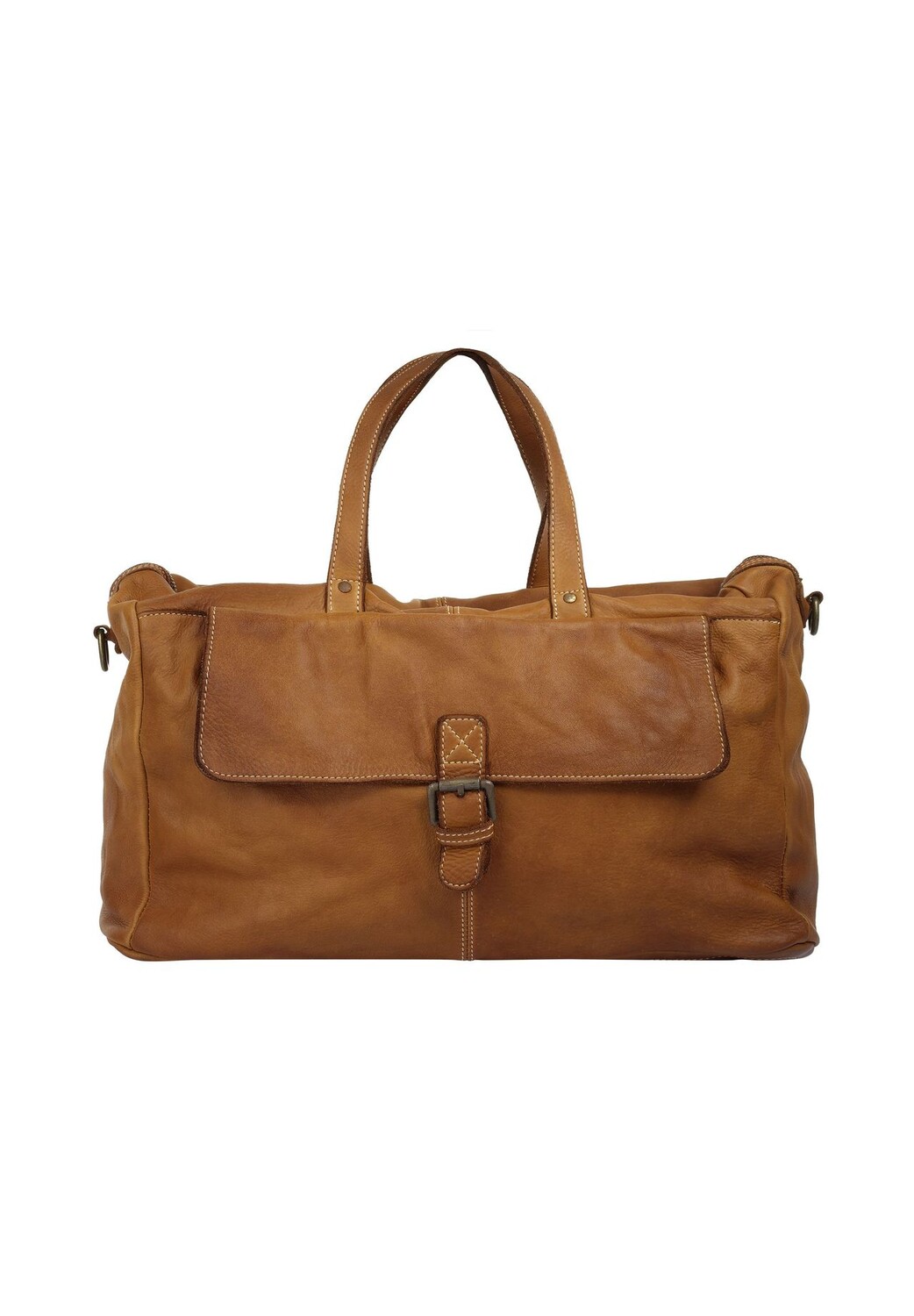 Дорожная сумка из натуральной кожи, производство Италия Cluty, цвет Cognac 
Дорожная сумка из натуральной кожи, производство Италия Cluty, цвет Cognac