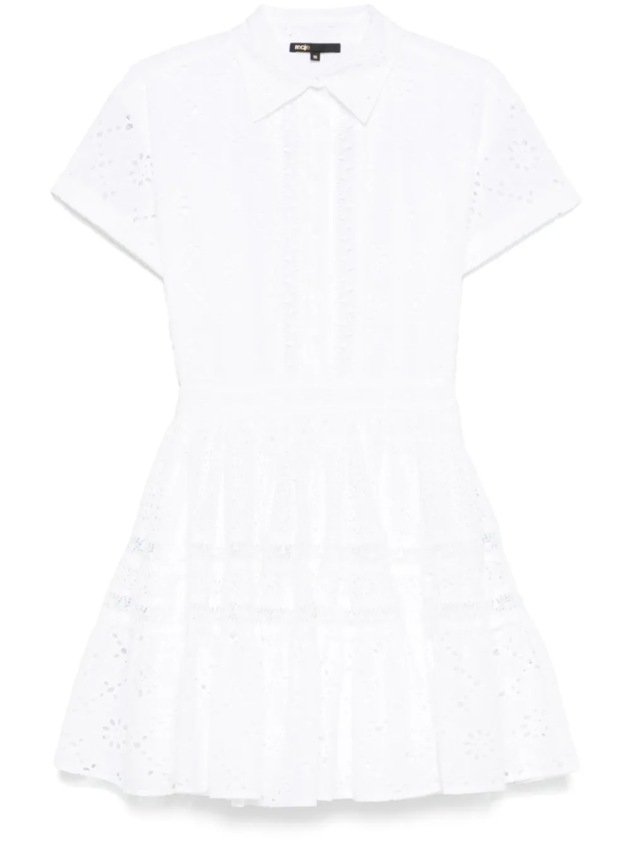 Платье-рубашка с английской вышивкой Maje, белый
Платье-рубашка с английской вышивкой Maje, белый