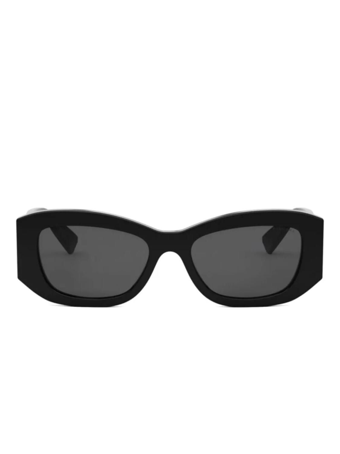 Солнцезащитные очки Bvlgari в геометрической оправе, черный 
Солнцезащитные очки Bvlgari в геометрической оправе, черный