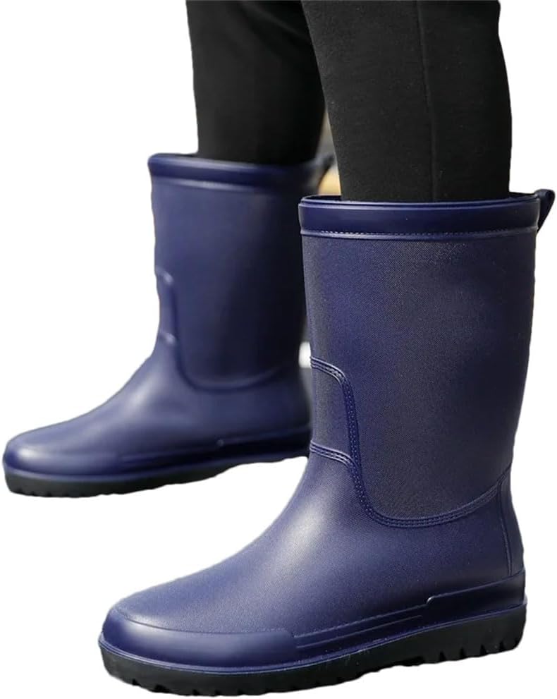 Мужская обувь для дождя, резиновые сапоги, взрослые водонепроницаемые средние по длине ботинки, мягкая и нескользящая толстая подошва Generic, синий
Мужская обувь для дождя, резиновые сапоги, взрослые водонепроницаемые средние по длине ботинки, мягкая и нескользящая толстая подошва Generic, синий