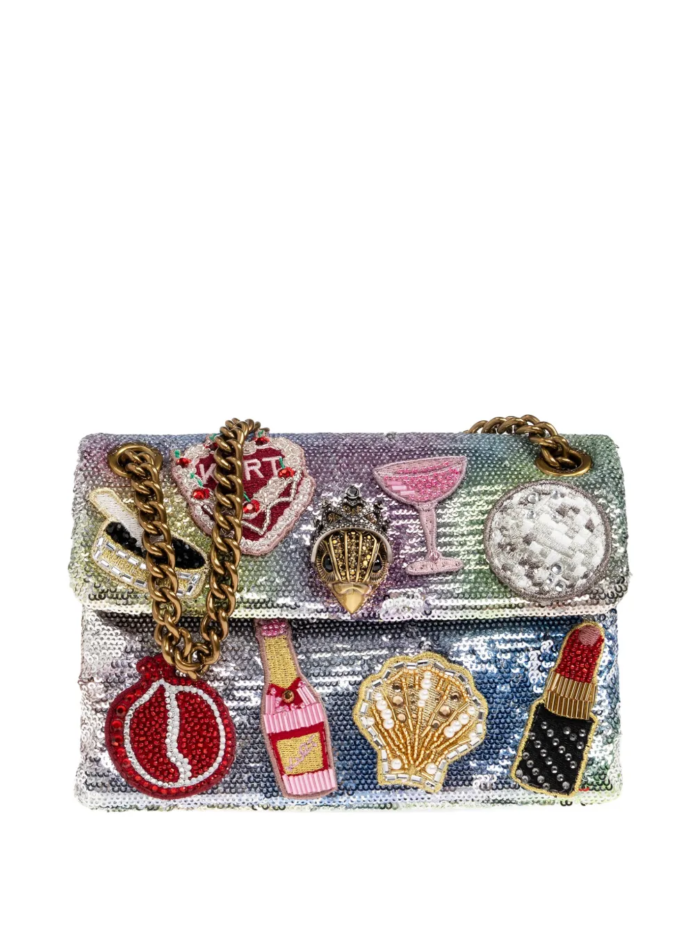 Мини-сумка на плечо Kensington Kurt Geiger London, серебряный
Мини-сумка на плечо Kensington Kurt Geiger London, серебряный