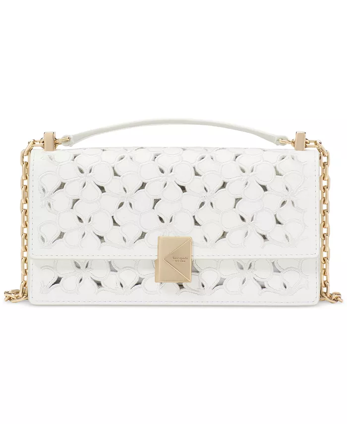 Миниатюрная кожаная сумка-кроссбоди Eyelet Deco с перфорацией kate spade new york, белый
Миниатюрная кожаная сумка-кроссбоди Eyelet Deco с перфорацией kate spade new york, белый