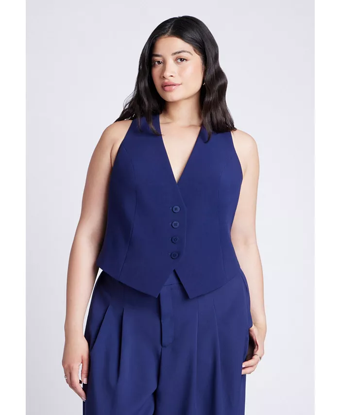 Жилет 365 размера плюс ELOQUII, синий
Жилет 365 размера плюс ELOQUII, синий