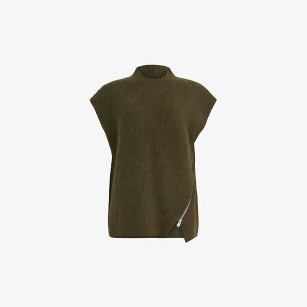 Майка без рукавов эластичной вязки castel с v-образным вырезом и v-образным вырезом Allsaints, зеленый
Майка без рукавов эластичной вязки castel с v-образным вырезом и v-образным вырезом Allsaints, зеленый