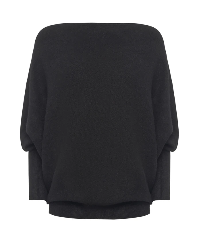 Свитер с открытыми плечами Manila Grace, черный
Свитер с открытыми плечами Manila Grace, черный