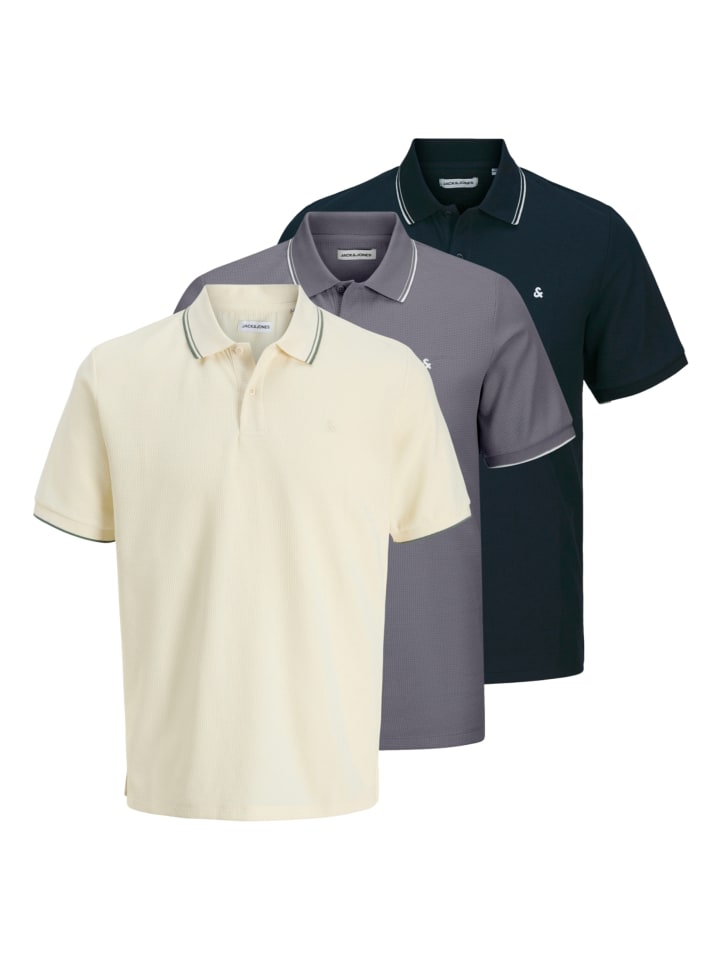 Рубашка-поло Jack & Jones, темно-синий 
Рубашка-поло Jack & Jones, темно-синий