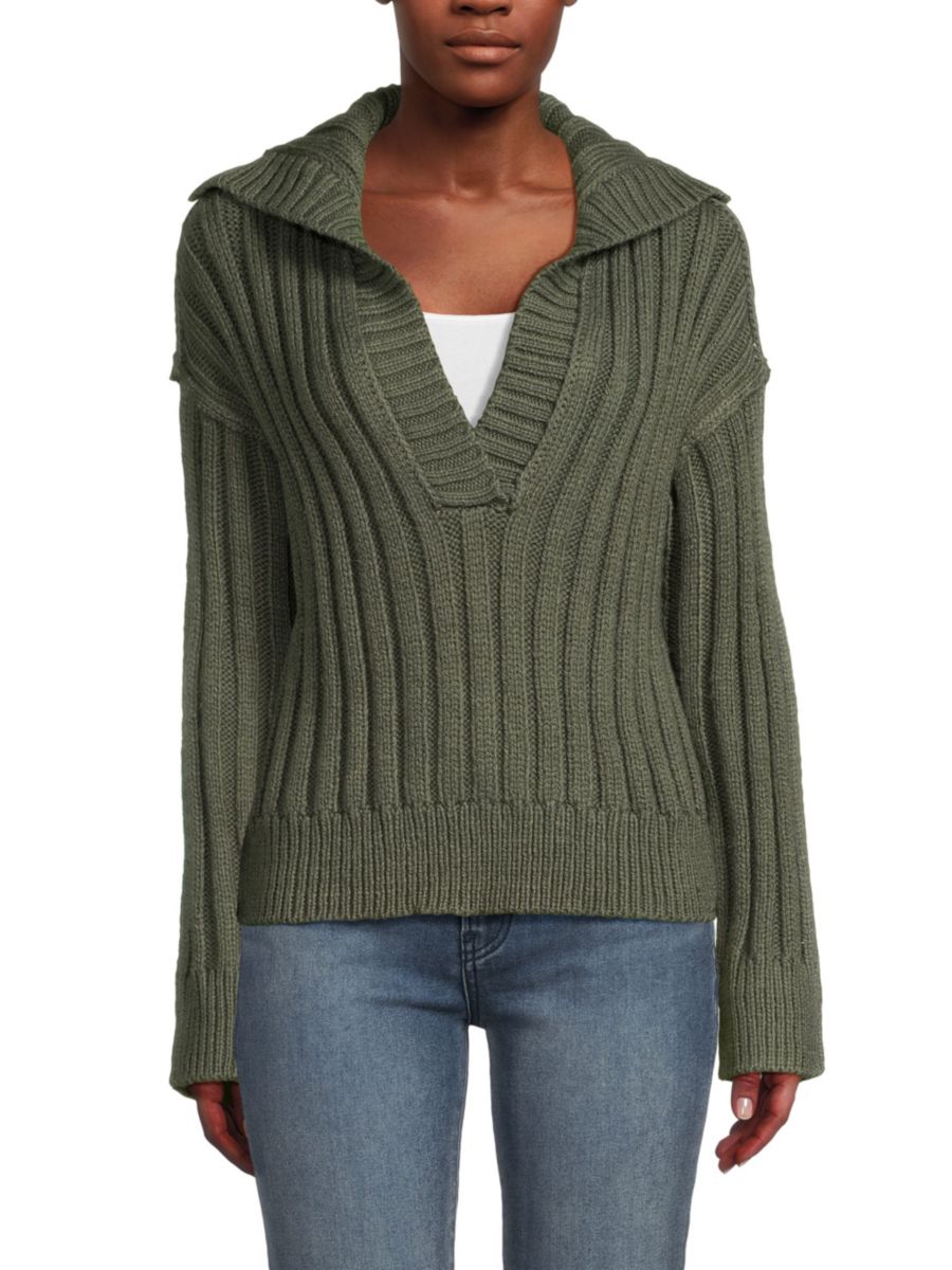 Свитер с заниженными плечами и воротником Johnny Design History, цвет Army Green
Свитер с заниженными плечами и воротником Johnny Design History, цвет Army Green