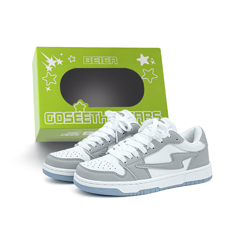 BEIER Классические универсальные низкие скейтерские кроссовки унисекс бело-серые, цвет White Gray
BEIER Классические универсальные низкие скейтерские кроссовки унисекс бело-серые, цвет White Gray