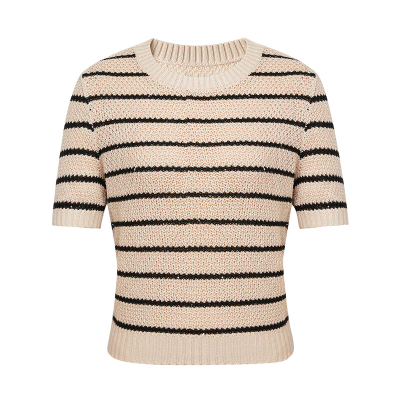 Свитер полосатый Deep Breath с блестками, синий
Свитер полосатый Deep Breath с блестками, синий