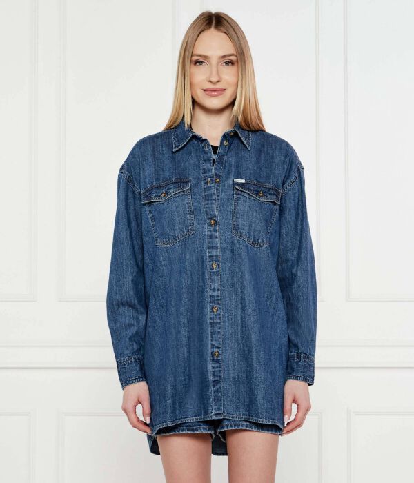 Рубашка джинсовая Oversize fit Guess Jeans, синий
Рубашка джинсовая Oversize fit Guess Jeans, синий