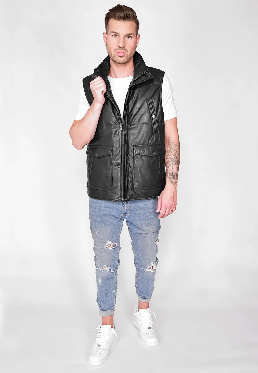 Кожаный жилет JCC "3102169", черный
Кожаный жилет JCC "3102169", черный