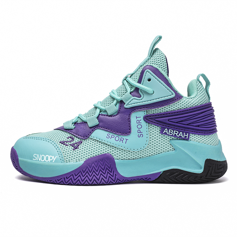 Детские баскетбольные кроссовки с высоким берцем, устойчивые к истиранию и отскоку, с дышащим верхом и антиударным эффектом SNOOPY, аква
Детские баскетбольные кроссовки с высоким берцем, устойчивые к истиранию и отскоку, с дышащим верхом и антиударным эффектом SNOOPY, аква