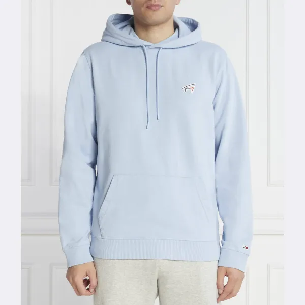Стираная фирменная толстовка стандартного кроя Tommy Hilfiger, синий