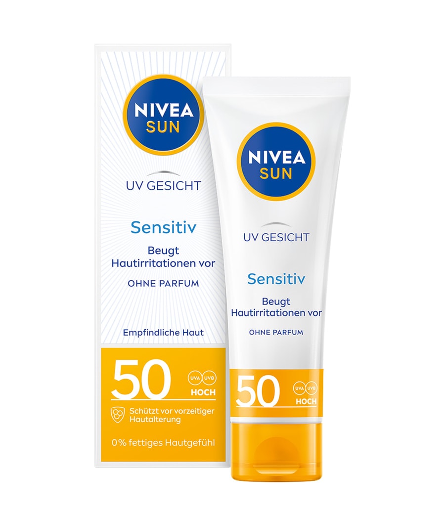 Солнцезащитный крем NIVEA SUN UV Gesicht Sensitiv Gesichtsschutz LSF 50, 50 ml
Солнцезащитный крем NIVEA SUN UV Gesicht Sensitiv Gesichtsschutz LSF 50, 50 ml