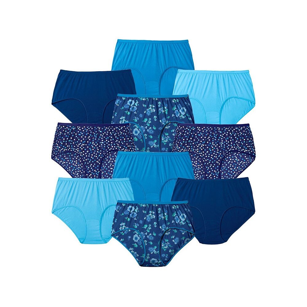 Женские хлопковые трусы больших размеров Comfort Choice, упаковка из 10 шт., цвет Evening Blue Dot
Женские хлопковые трусы больших размеров Comfort Choice, упаковка из 10 шт., цвет Evening Blue Dot