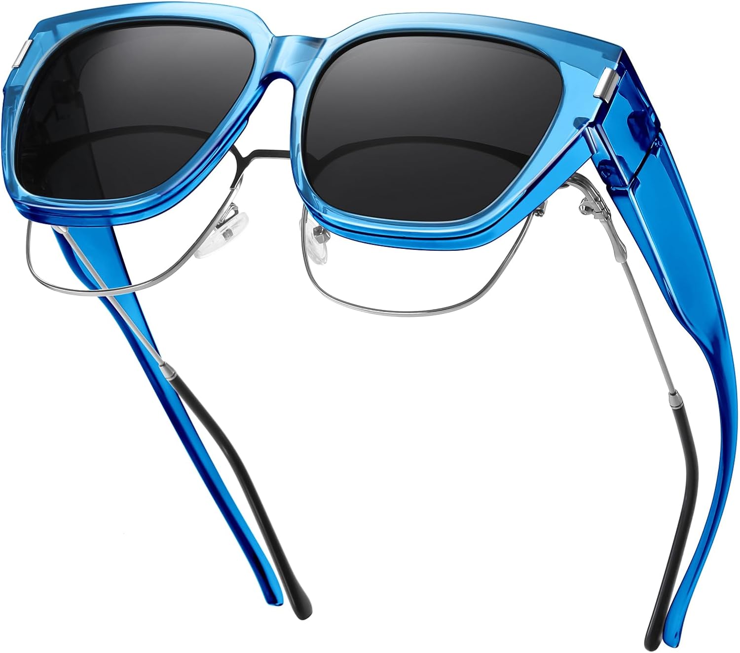 Солнцезащитные очки HAOLOTA с поляризованными линзами, надеваемые поверх обычных очков, для женщин и мужчин. Модные квадратные очки с обтекаемой формой и защитой от УФ-излучения, L Size 03 Blue/Grey
Солнцезащитные очки HAOLOTA с поляризованными линзами, надеваемые поверх обычных очков, для женщин и мужчин. Модные квадратные очки с обтекаемой формой и защитой от УФ-излучения, L Size 03 Blue/Grey