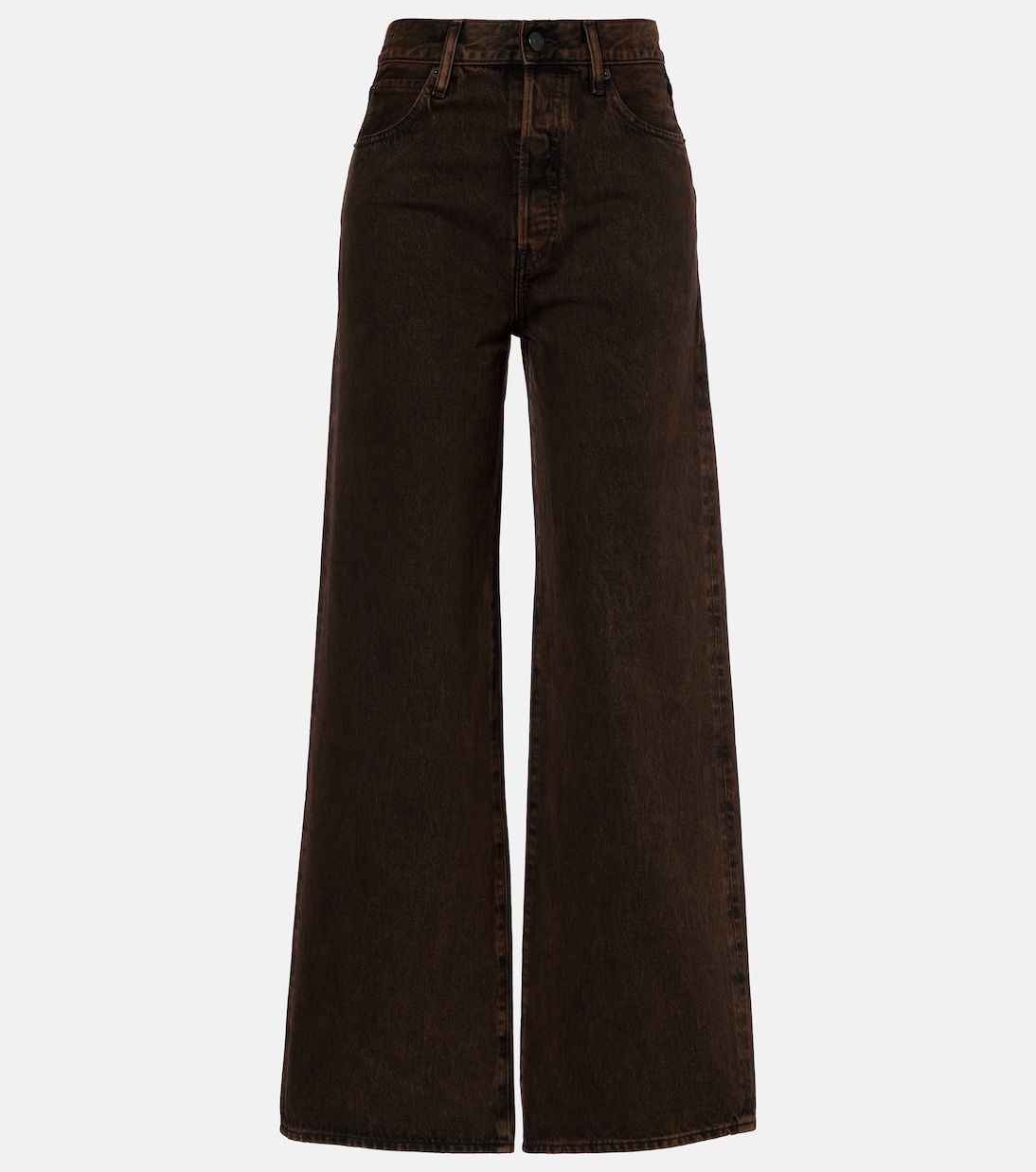 Джинсы Collegiate с высокой посадкой и широкими штанинами Frame, Nightmoth
Джинсы Collegiate с высокой посадкой и широкими штанинами Frame, Nightmoth