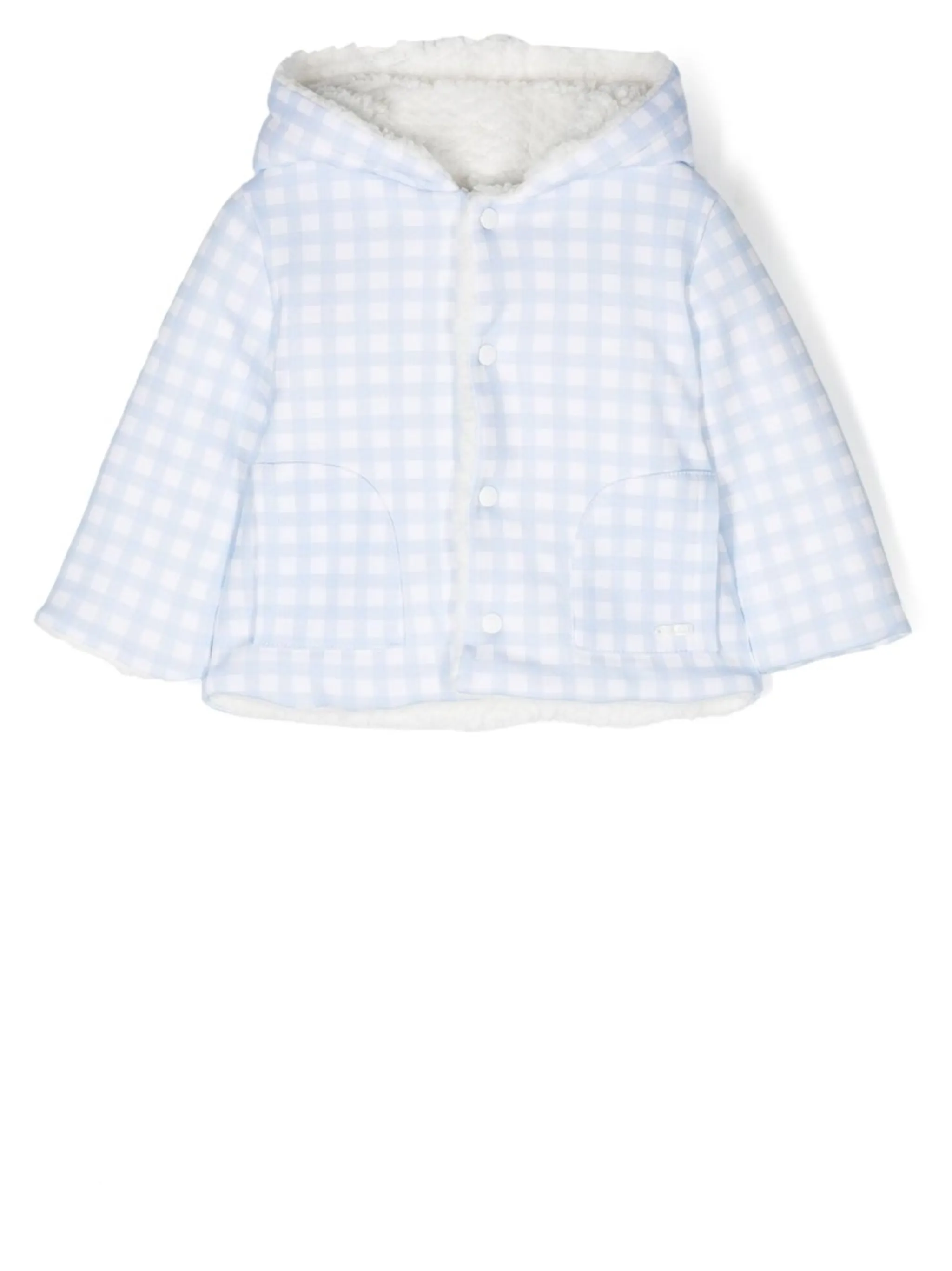 Клетчатое пальто с капюшоном Patachou, синий
Клетчатое пальто с капюшоном Patachou, синий