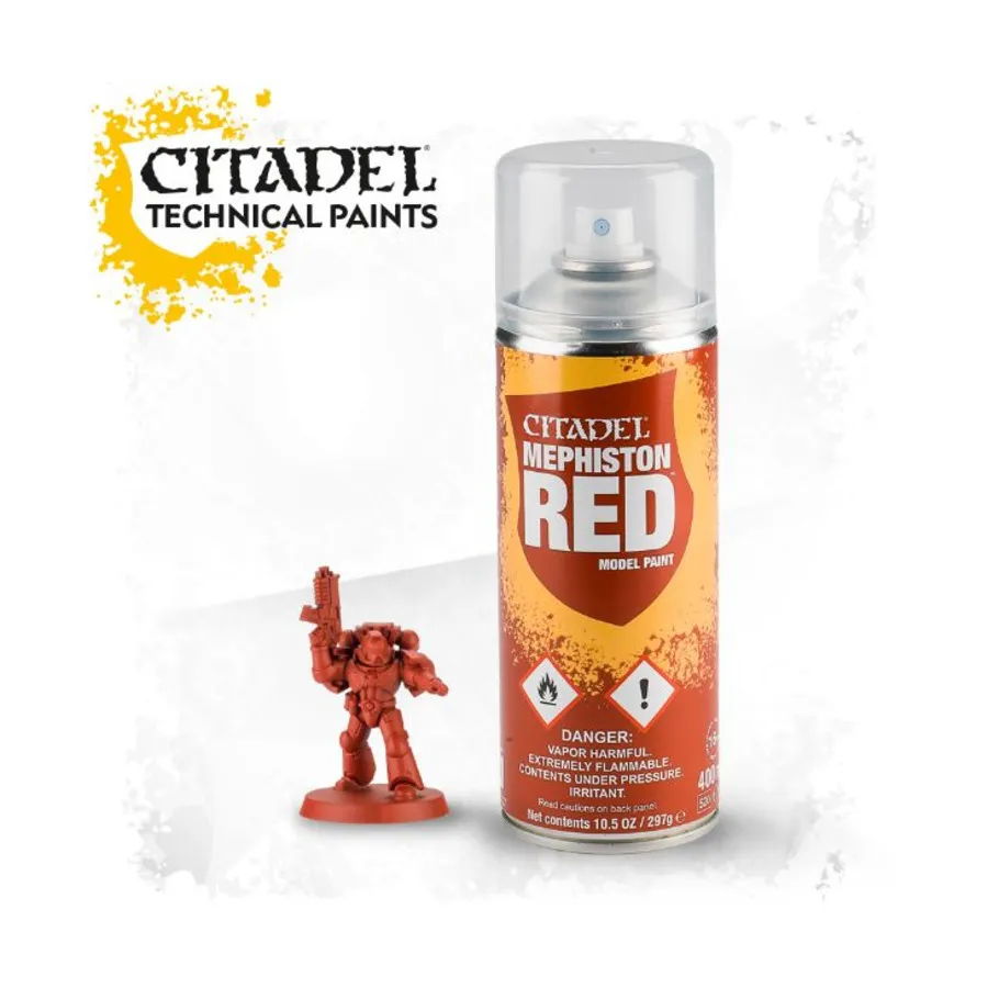 Мефистон Красный Спрей, Citadel Colour - Spray Paints & Primer
Мефистон Красный Спрей, Citadel Colour - Spray Paints & Primer