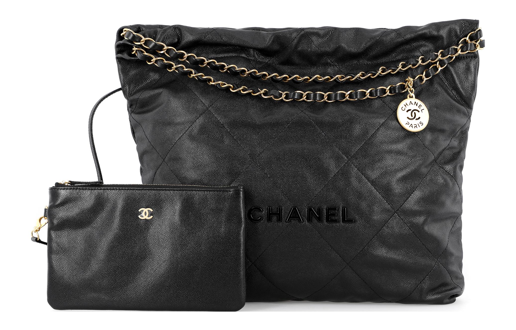 CHANEL Сумка 22Bag Grain Cow Leather, ведро, средняя, женская, черная
CHANEL Сумка 22Bag Grain Cow Leather, ведро, средняя, женская, черная