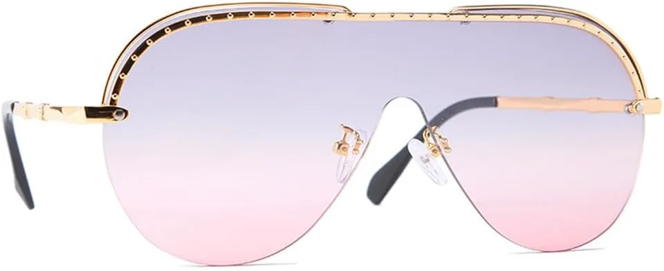 Крупные солнцезащитные очки в полуободковой оправе для мужчин и женщин, с заклепками, с одной линзой, защита от УФ-излучения UV400, винтажные очки HDUBFY, 3
Крупные солнцезащитные очки в полуободковой оправе для мужчин и женщин, с заклепками, с одной линзой, защита от УФ-излучения UV400, винтажные очки HDUBFY, 3