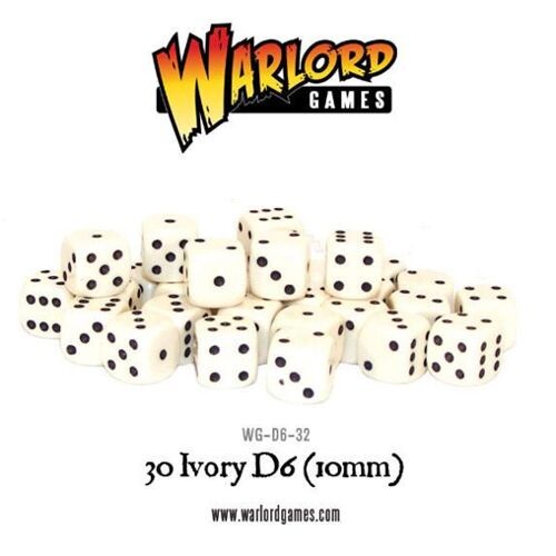 Фигурки D6 Dice Pack – Ivory (30) Warlord Games
Фигурки D6 Dice Pack – Ivory (30) Warlord Games