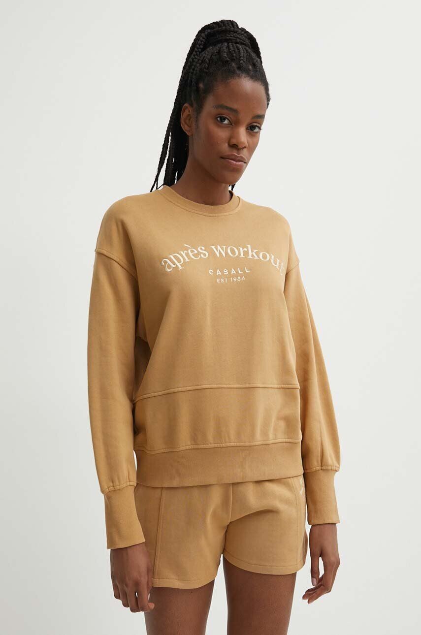 Хлопковая толстовка Casall, коричневый
Хлопковая толстовка Casall, коричневый