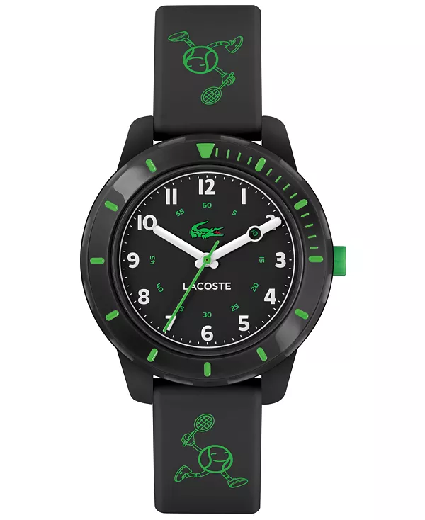 Детские мини-теннисные часы с черным силиконовым ремешком 34,5 мм Lacoste, black
Детские мини-теннисные часы с черным силиконовым ремешком 34,5 мм Lacoste, black